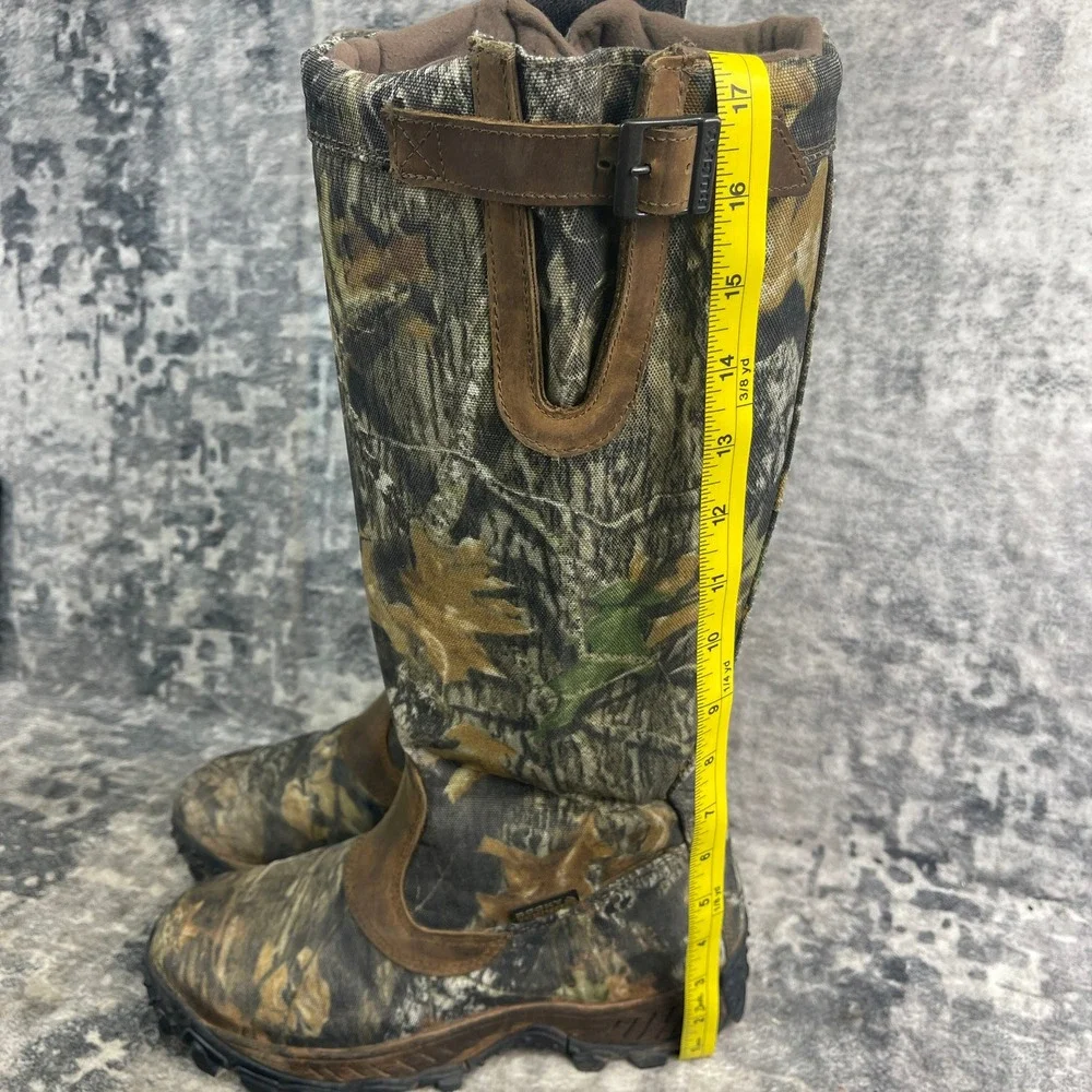 Rocky Mens 9 M Mossy Oak Breakup Country Camo Waterproof Snake Boots